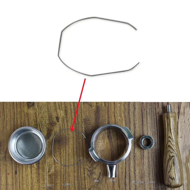 5pcs 51/54/58mm Coffee Portafilter Basket Spring Clip Wire For Breville Expobar Rocket Faema WELHOME Nuova La Marzocco GAGGIA