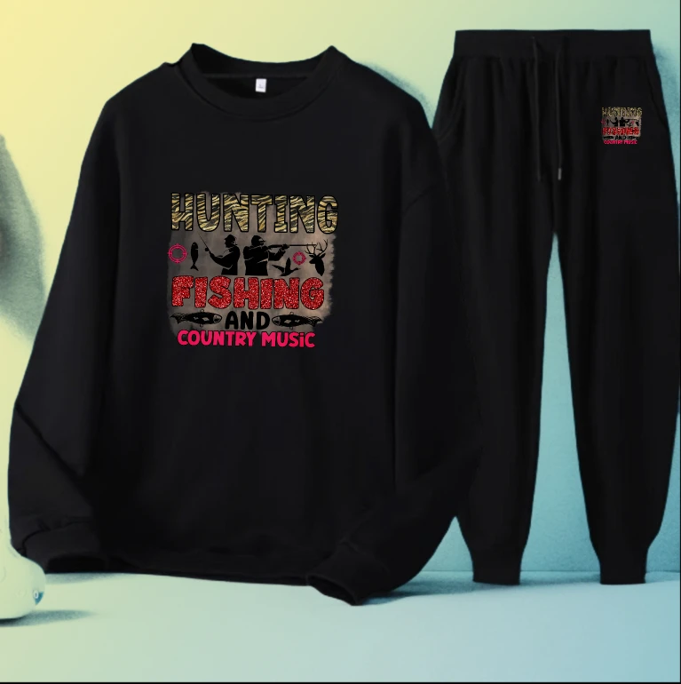 

Men's set y2k tracksuit Long sleeves sports sports two-piece Autumn printed Hunting Fishing new in men's sets men's sweatshirt