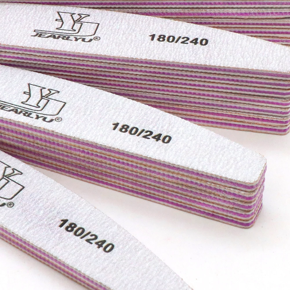 5 SZT. Dwustronne pilniki do paznokci do usuwania pudru, pilniki zakrzywione 80/80 100/100 100/180 150/180 180/240, akcesoria do paznokci, narzędzia do manicure