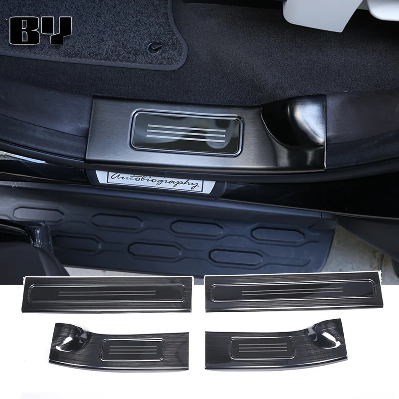 

For Land Rover Discovery 5 2017-2025 Car Welcome Pedal Trim Door Sill Protection Stickers Car Door Protector CAR ACCESSORIES
