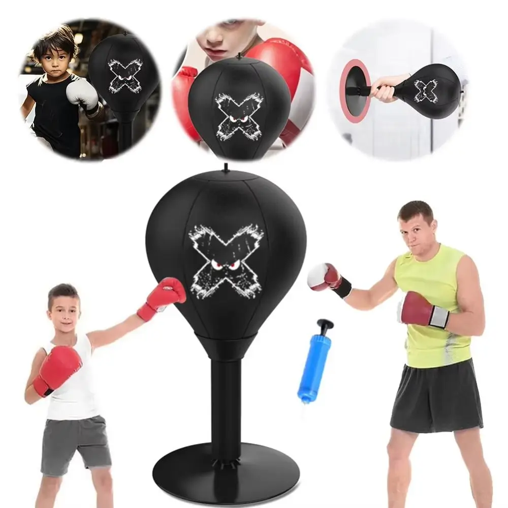 Con ventosa, saco de boxeo de escritorio, bolsa de entrenamiento de boxeo inflable montable en la pared, ejercicio físico montable en escritorio