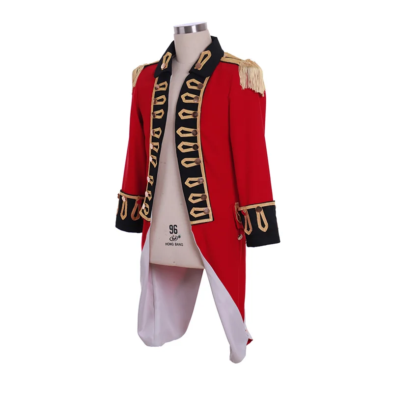 The Scandalous Lady  Cosplay Costume Richard Worsley Red Jacket Captain George Bisset Uniform 1770s Colonial Jacket