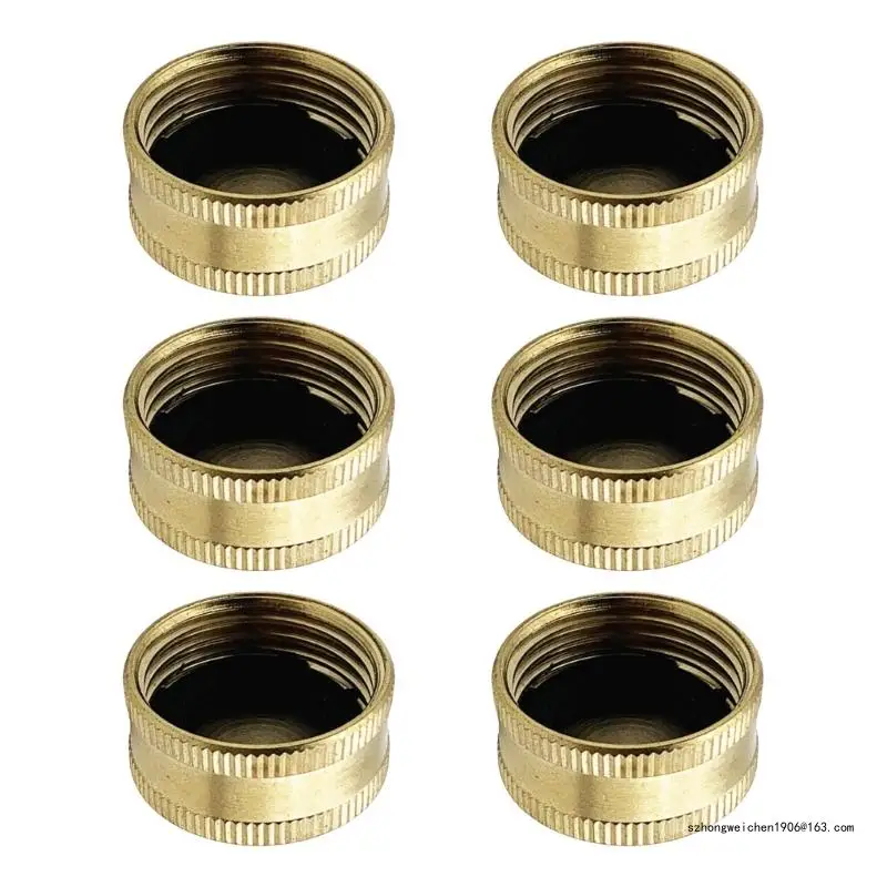 28GF 6pcs Brass Propane Cylinder Safety Caps Dust Guard Ensures Leak Storage