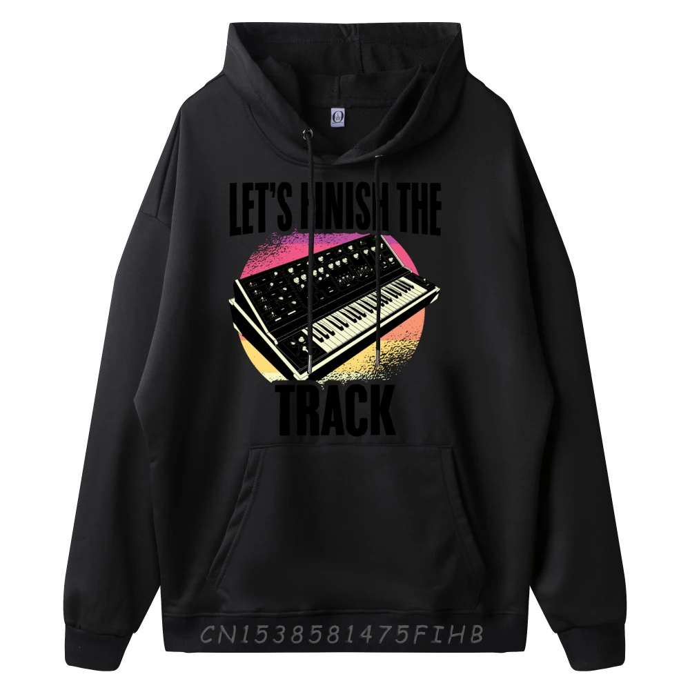 Electronic Music Synthesizer Techno Music DJ Producer Black Graphic Sweatshirts New Year