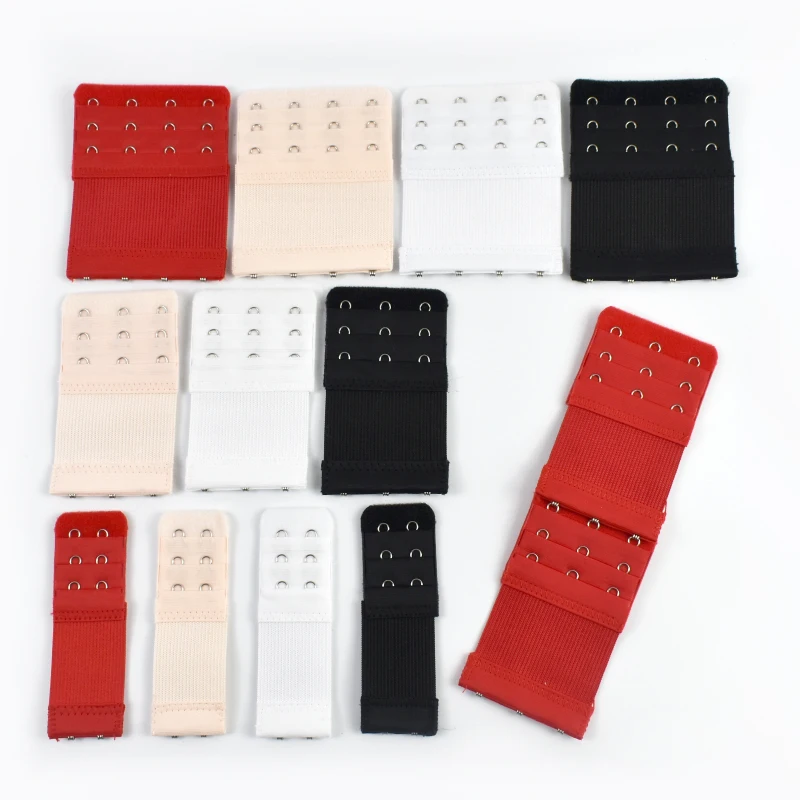 

2/5/10Pcs Bra Extender for Women's Elastic Bra Extension Strap Hooks Clip Extender Adjustable Belt Buckle DIY Sewing Accessories