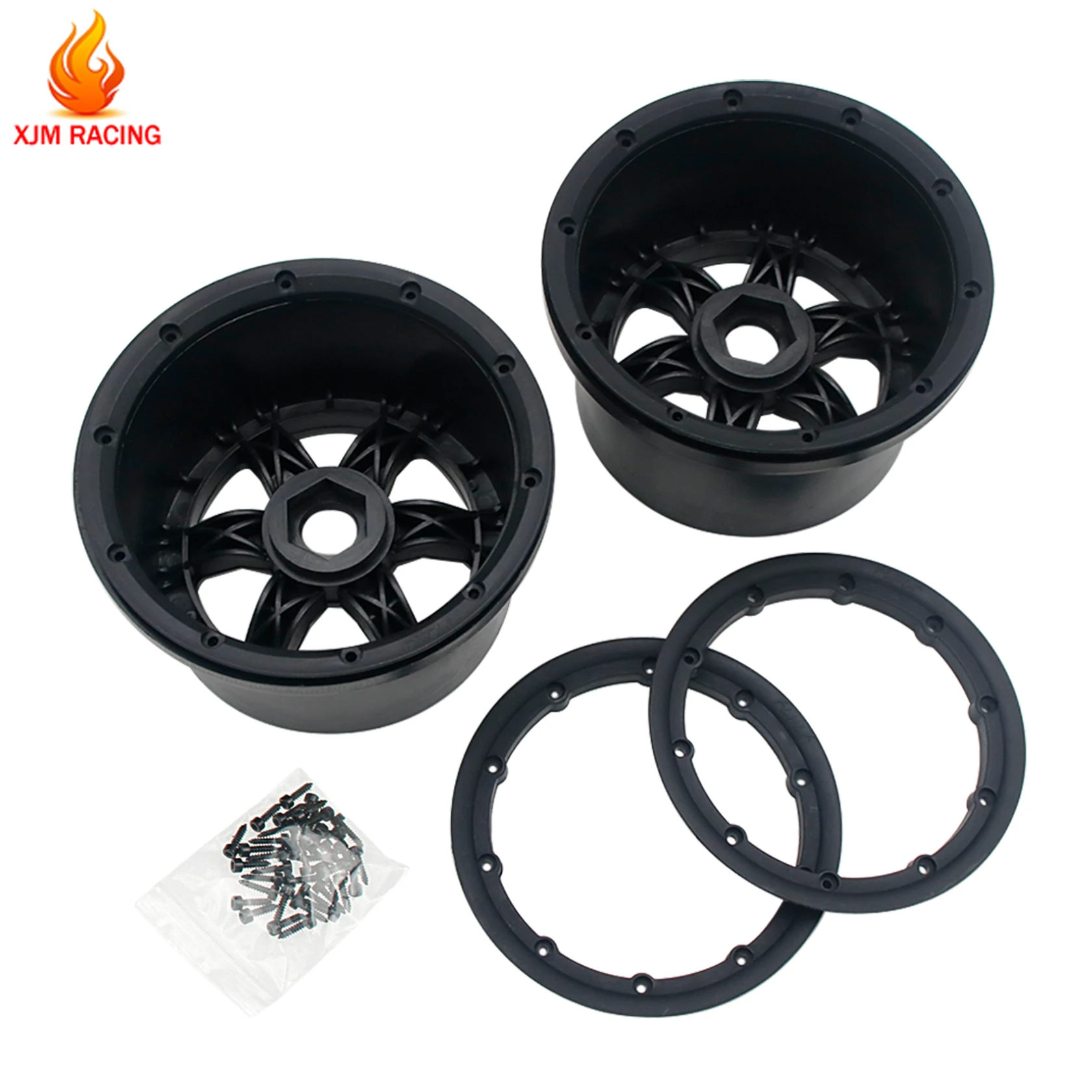 Nylon Achterwiel Hub 2 st voor 1/5 Hpi Rovan Rofun Kingmotor Baja 5b Ss Buggy Rc Auto Onderdelen