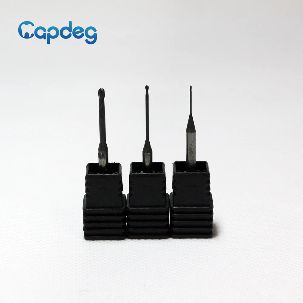 

VHF Compatible CADCAM Zirconia Milling Burs Cutting Tools Diaomond Coated L40 for S5/K5/E5 2.5/1.0/0.6mm for Laboratory Use