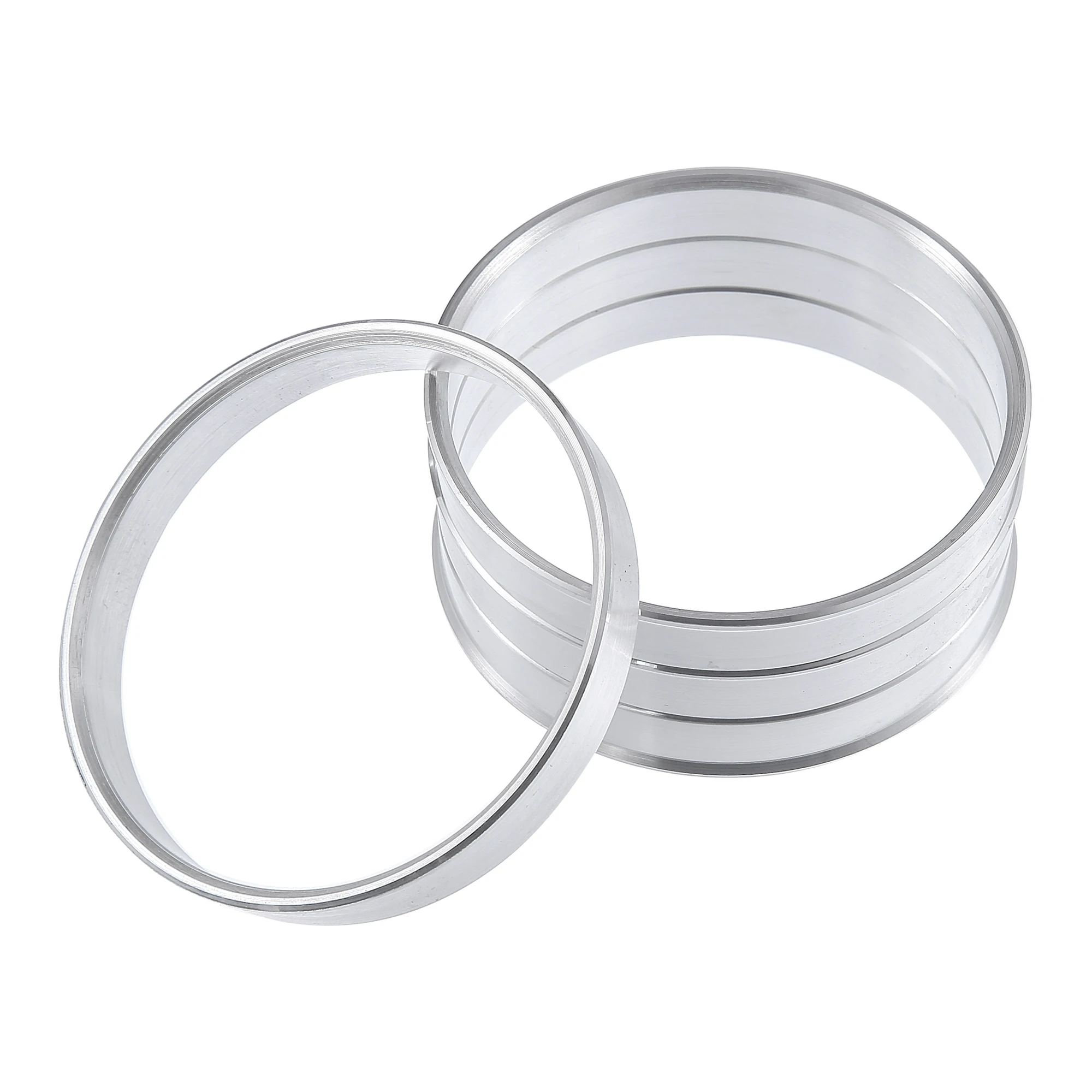 UXCELL 4 Stück Außendurchmesser 78,1 mm 68 mm 66,1 mm auf Innendurchmesser 64,1 mm 65,1 mm 57,1 mm Aluminiumlegierung Auto Auto Hub Zentrische Ringe Radbohrung Mittelabstandshalter – Detail 8