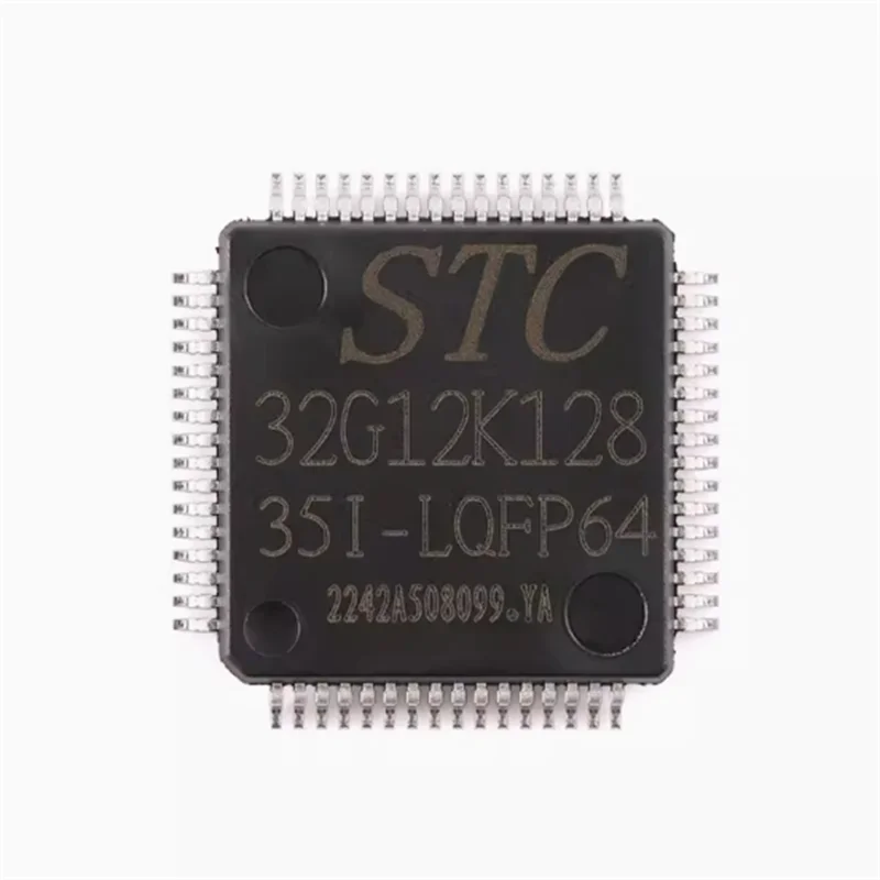 Chip microcontrollore originale originale STC32G12K128-35I-LQFP64 a 32 bit 8051 core