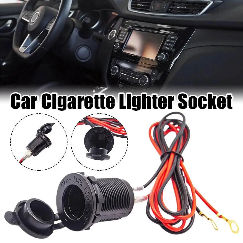 

12v Cigarette Lighter Socket Waterproof Car Boat Motorcycle Socket Handlebar Car Power Cigarette Lighter Plug Sockets Outle I1g8