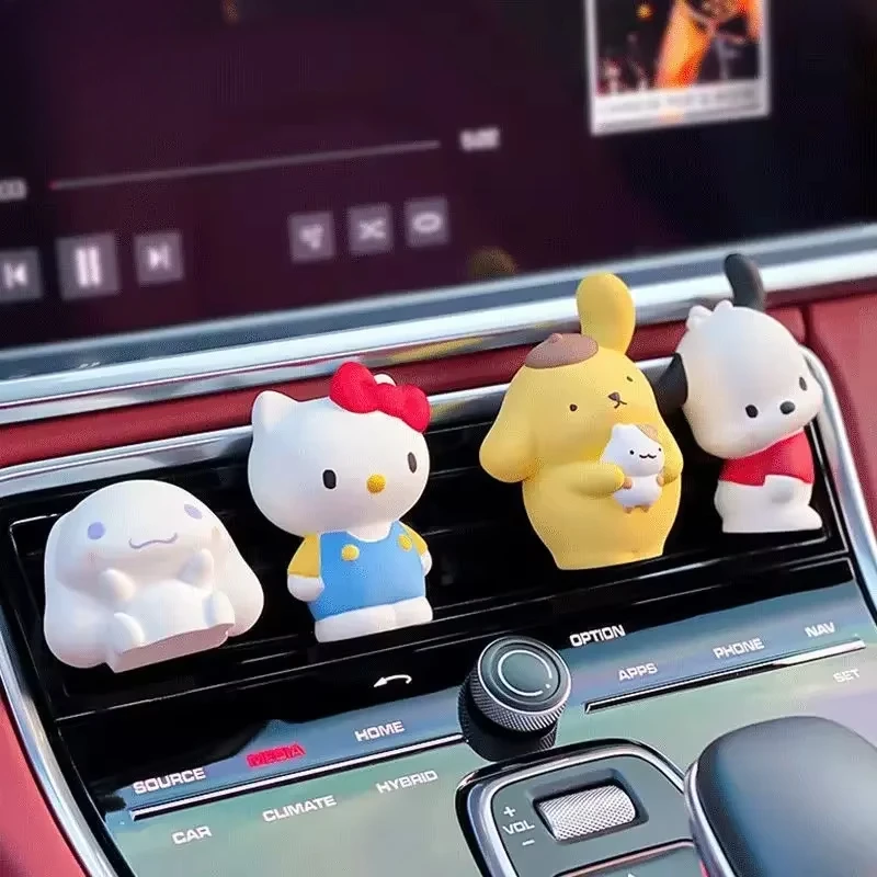 

Sanrio HelloKitty Car Aromatherapy Air Conditioner Air Outlet Plaster Ornaments Cute Cinnamon Pacha Decoration Supplies