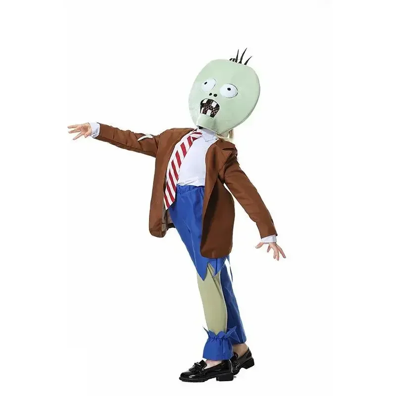 2025 أزياء الهالوين للفتيات والأولاد زومبي نباتات الأطفال مقابل. أزياء الزومبي للعرض المسرحي أزياء زومبي مجسمة