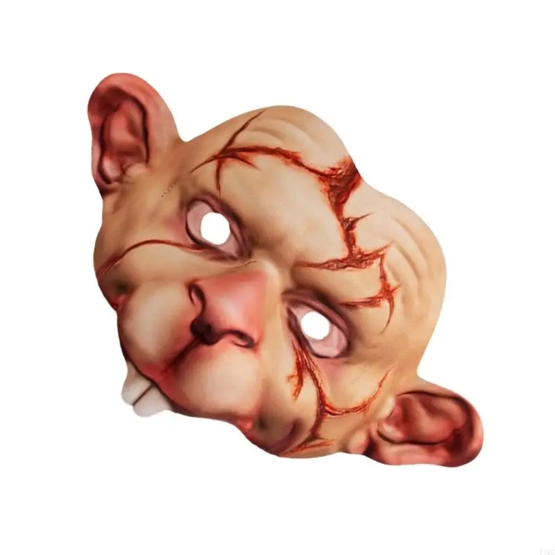 قناع تنكري جديد للهالوين لعام 2025، قناع الفئران الحيوانية، إكسسوار زي الفأر للكرنفال