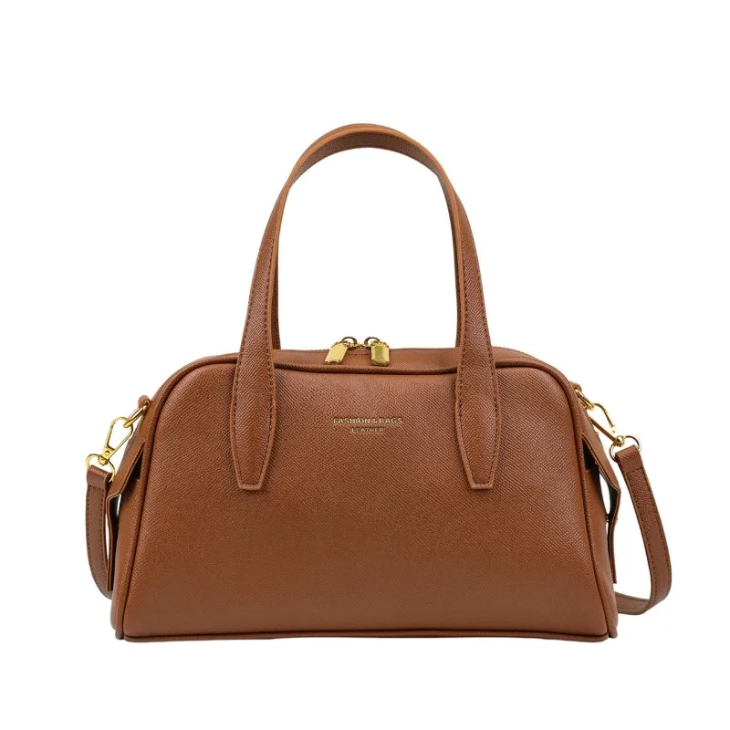 

Elegant High-End Square Designer Diaper Bag For Women Luxury Leather Crossbody Tote Large Capacity Chic Stylish Retro Commuter