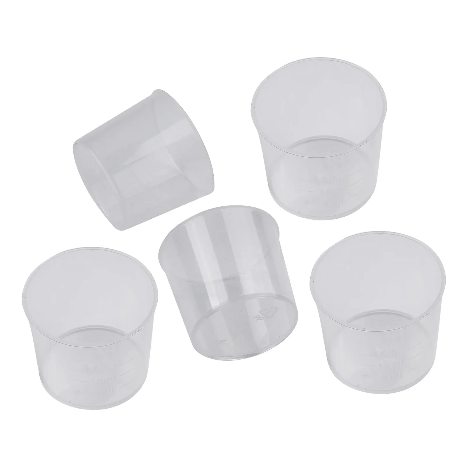 Set Of 20 Plastic Graduated Cylinders For Precise Liquid Measurement In Laboratory Or Home Kitchen Applications
