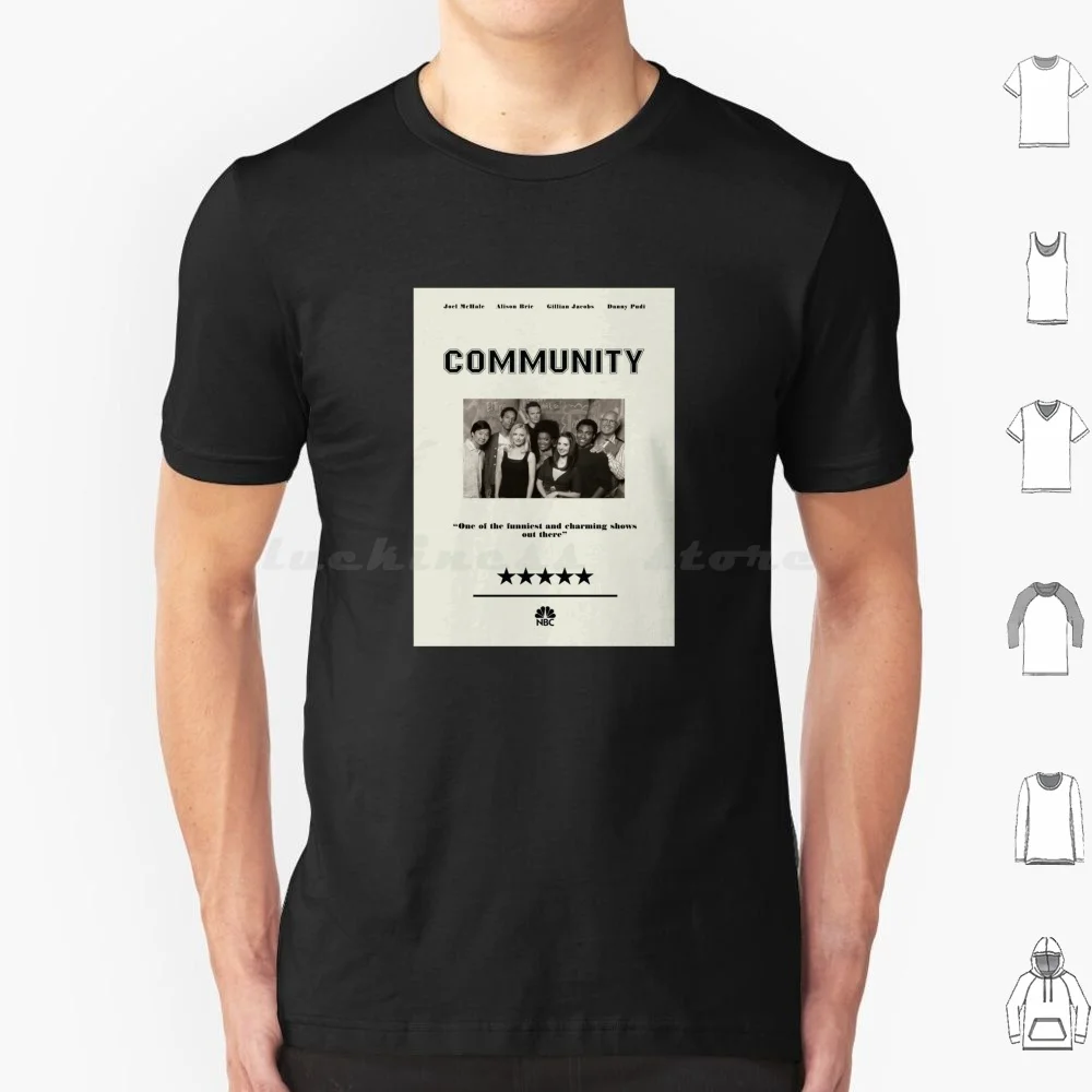 Communauté t-shirt grande taille 100% coton communauté Six saisons et un film 6 saisons et un film Troy et Abed du matin