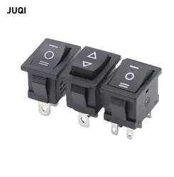 1PCS KCD1 Mini Black 3 Pin / 6 pin On/Off/On Rocker Switch AC 6A/250V10A/125V