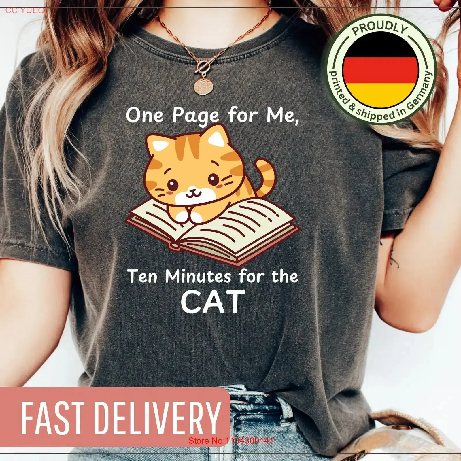 Cat Lover's T shirt One Page for Me Ten Minutes the Perfect Book Lovers Relaxing at Home s Appreciation Day gift vintage