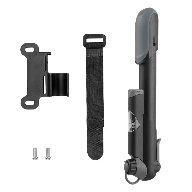 Portable Bicycle Pump Mini Air Pressure Gauge Mountain Bike Pump Outdoor AV/FV Valve MTB Bike Air Inflator