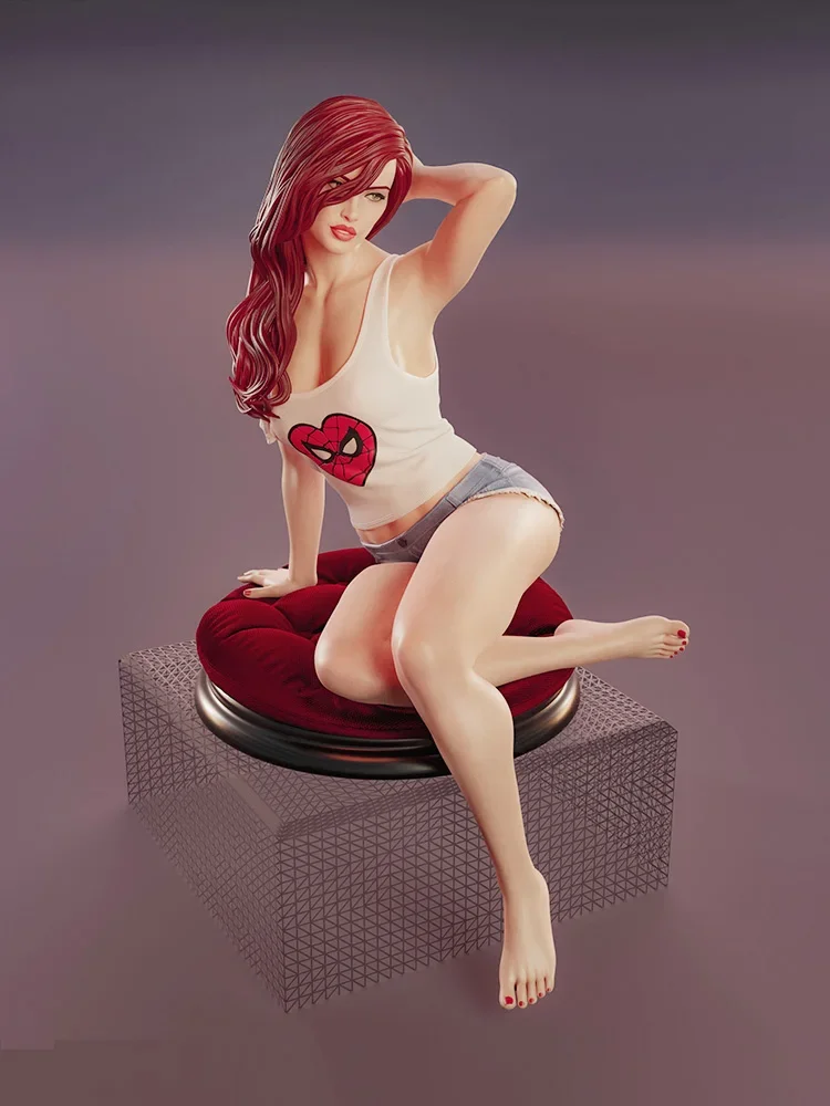 1/24  1/18  Resin Model Mary Girl  Figure Unpainted Figurine Sculpture 1284