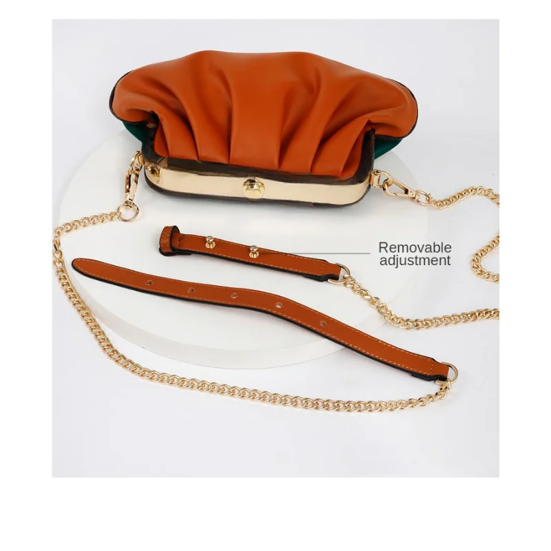 Adjustable Leather Strap Bag Chain Replacement Flat Pattern Shoulder Straps Accessories Chain Crossbody Strap for Bag