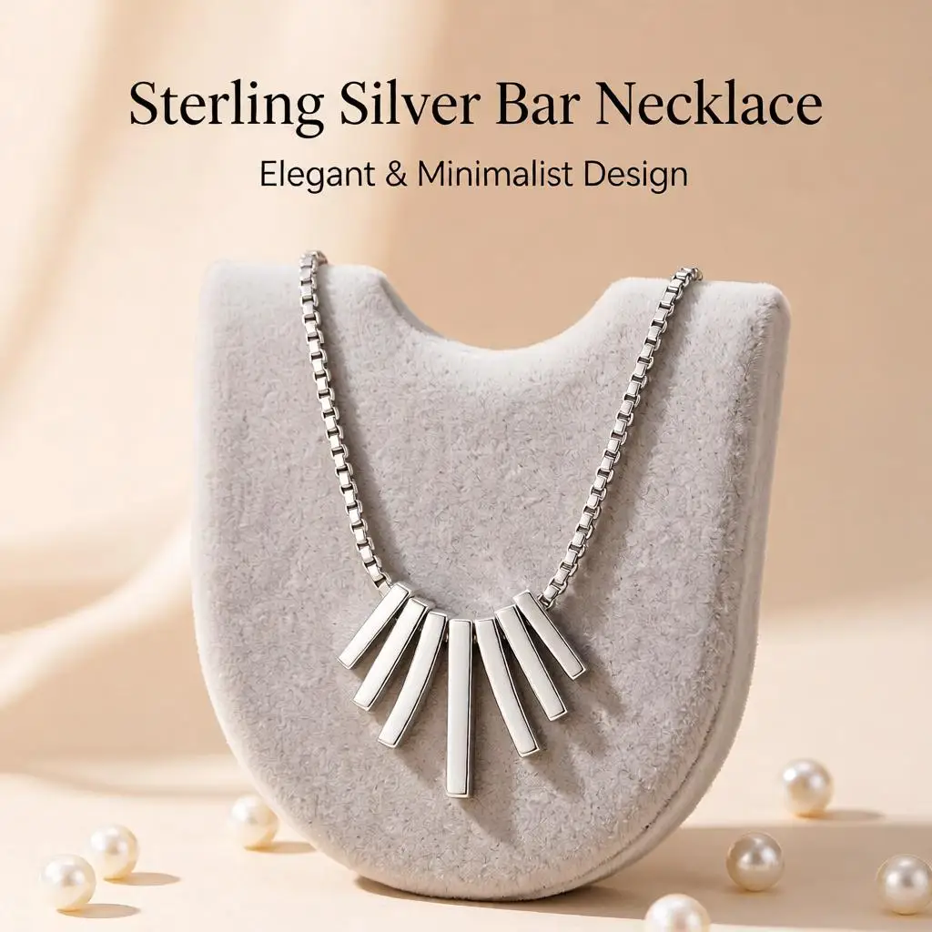 Simple Punk 925 Sterling Silver Long Strip Tassel Pendant Necklaces For Women Men Daily Anniversary Party Fashion Jewelry Gifts