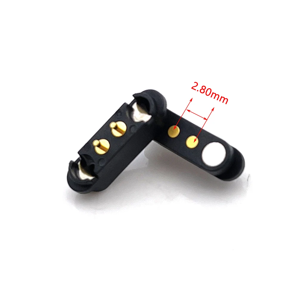 1sets 2A  4 Pin Waterproof DC Magnetic Pogo Pin Connector Male Female Spacing 2.54mm Spring Loaded DC Power Socket