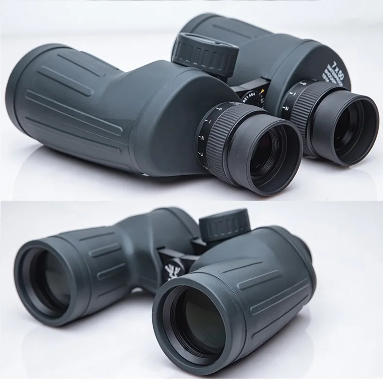Binóculo tático marinho 7x50mm com bússola e passageiros e retículo preenchido com nitrogênio, caixa de liga de magnésio à prova d'água