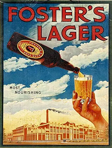 

Fosters Lager Decor Signs 8x12 Inch Metal Tin Sign