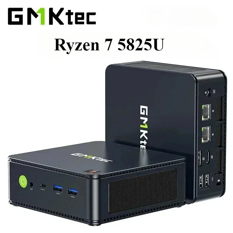 

GMKtec M5 Plus Ryzen 7 5825U Mini PC Windows 11 Pro DDR4 16GB/32GB 512GB Nvme SSD WIFI6 BT5.2 Desktop MINI PC Gamer Computer