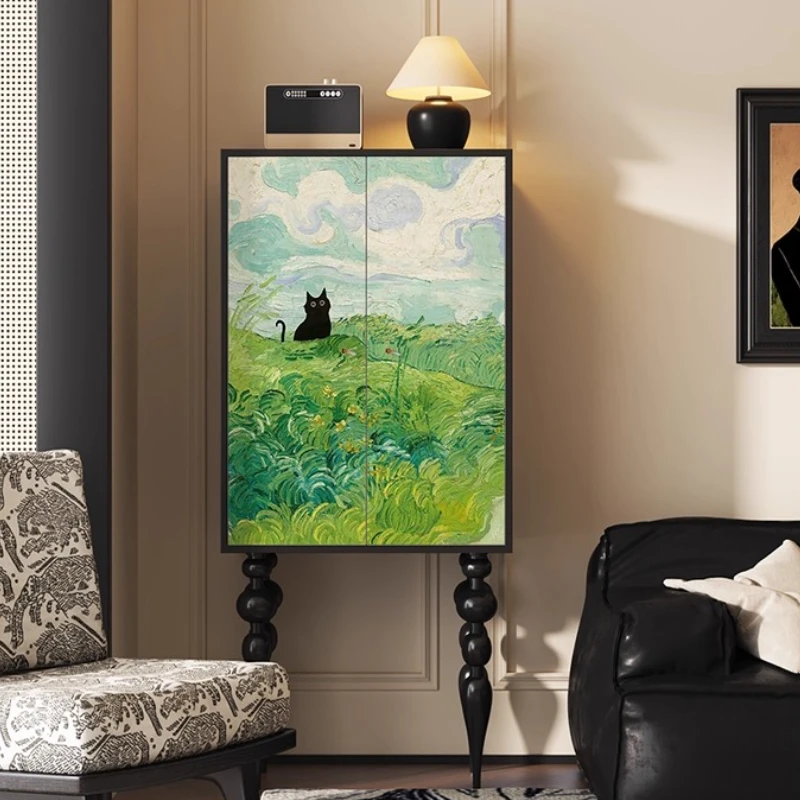 

Nordic Bedroom Living Room Cabinet Dining Doors Storage Drawers Cabinet Black Entryway Mobili Per La Casa Home Accessories