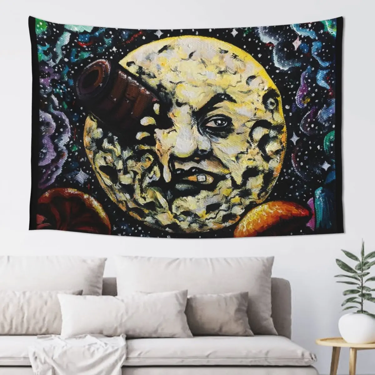 

Trippin' to the Moon Tapestry Wall Carpet Home Decoration Accessories Tapestry