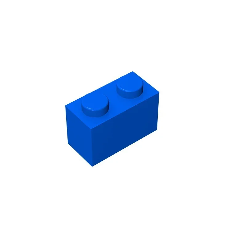 Gobricks GDS-532 Ziegel 1 x 2, ohne Bodenrohr, kompatibel mit Lego 3004 3065 35743, Kinder-DIY-Teilen