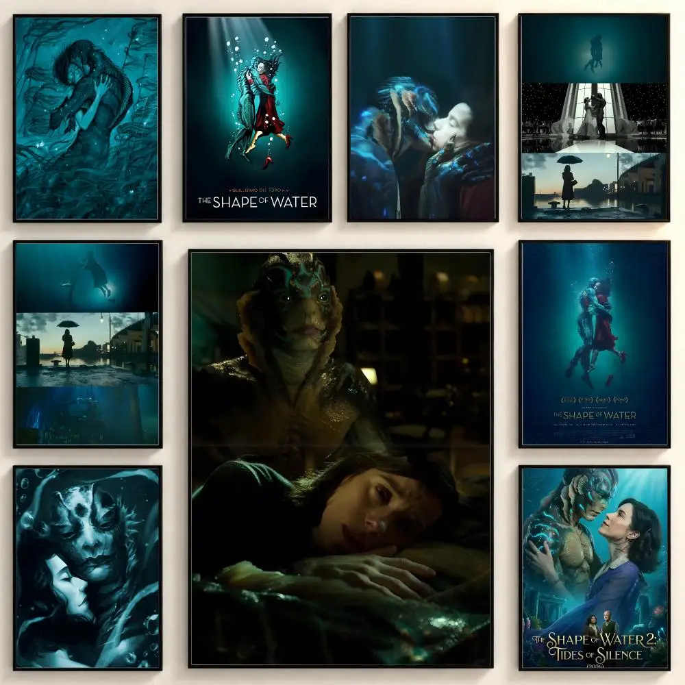 Fantasy Drama T-The Shape of Water Poster Peel And Stick PP Series HD Frameless Wall Indoor Decor Gift