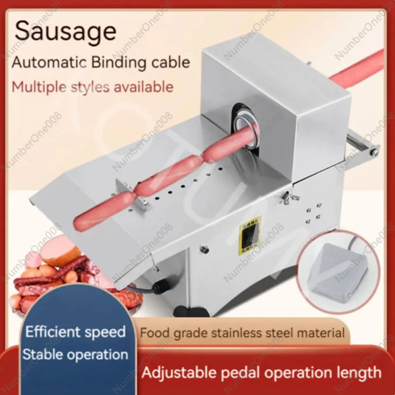 Manual/Electric Sausage Twisting Knotter Tying Machine Sausage Binding Machine Sausages Linker Equipment