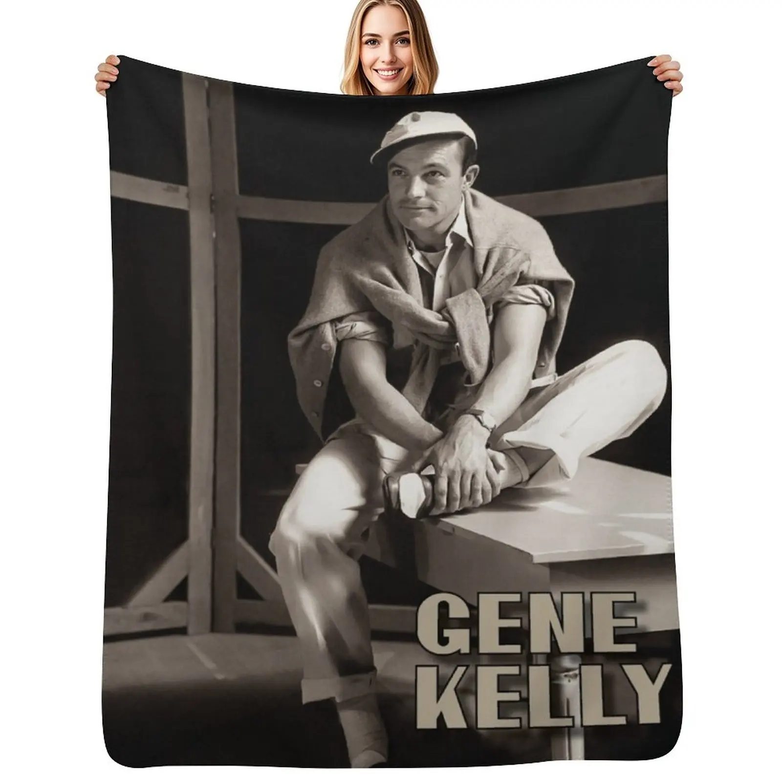 

Gene Kelly Throw Blanket Soft Home Decor Blanket for Couch Bedroom