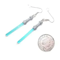 Light Saber Earrings - Sci Fi Earrings - Novelty Earrings -Light Saber - Geeky Gift