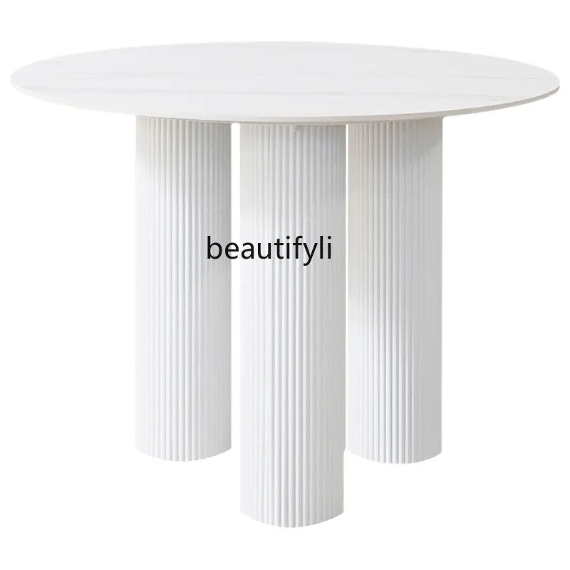 

CXH Dining Table Home Coffee Table Silent Table Designer Roman Column round Conference Table