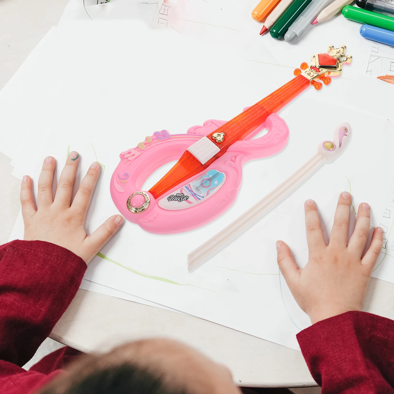

Early Violin Education Children Instrument Fake Beginner Toy for Kids Childrens Baby Tools Play Acoustic