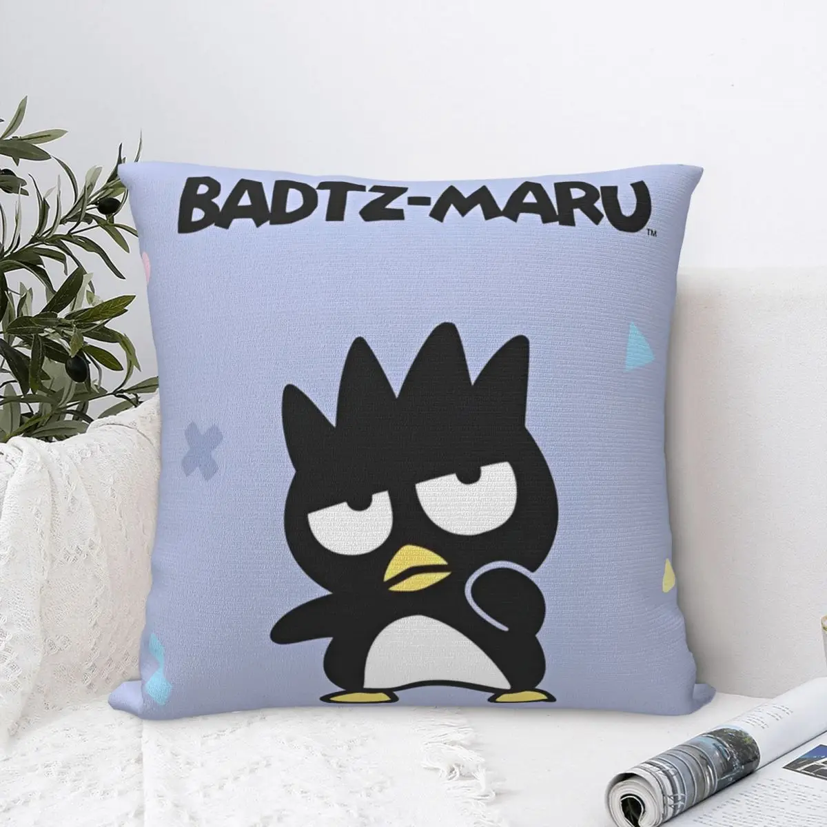 Decorative Pillowcases Sanrio Badtz Maru Stuff Home Pillow Case Cover Zipper Multi-Size Dropshipping