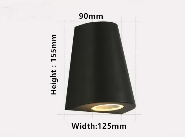 

4 шт./лот, 6 Вт, водонепроницаемый светодиодный настенный светильник, уличный современный монтаж, 3X3 Вт, AC110-240 В, IP65, настенный светильник, наружное освещение для крыльца