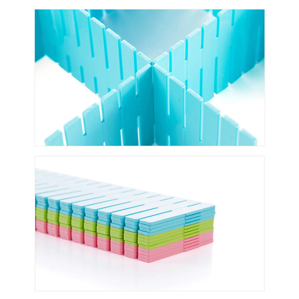 

4 Pcs Partition Plate Drawer Divider Storage Organizer Grid Dividers for Drawers