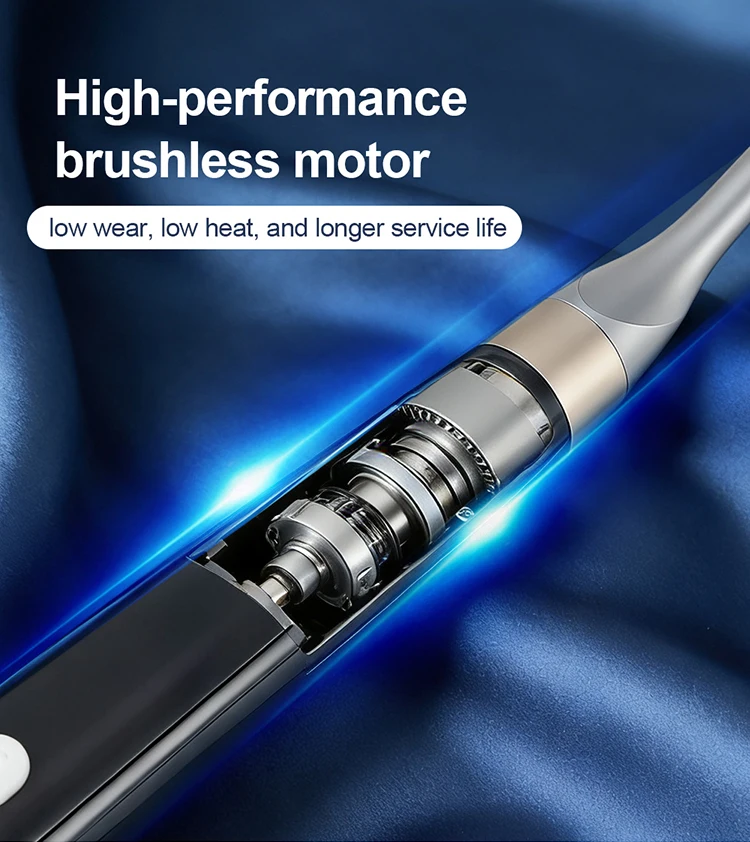 AZDENT 2-in-1 Dental Endo Motor mit integriertem Apex-Lokator, bürstenloser 1:1 Mini-Winkelstück, 6 Rotationsmodi, Wurzelkanalinstrument – Detail 2