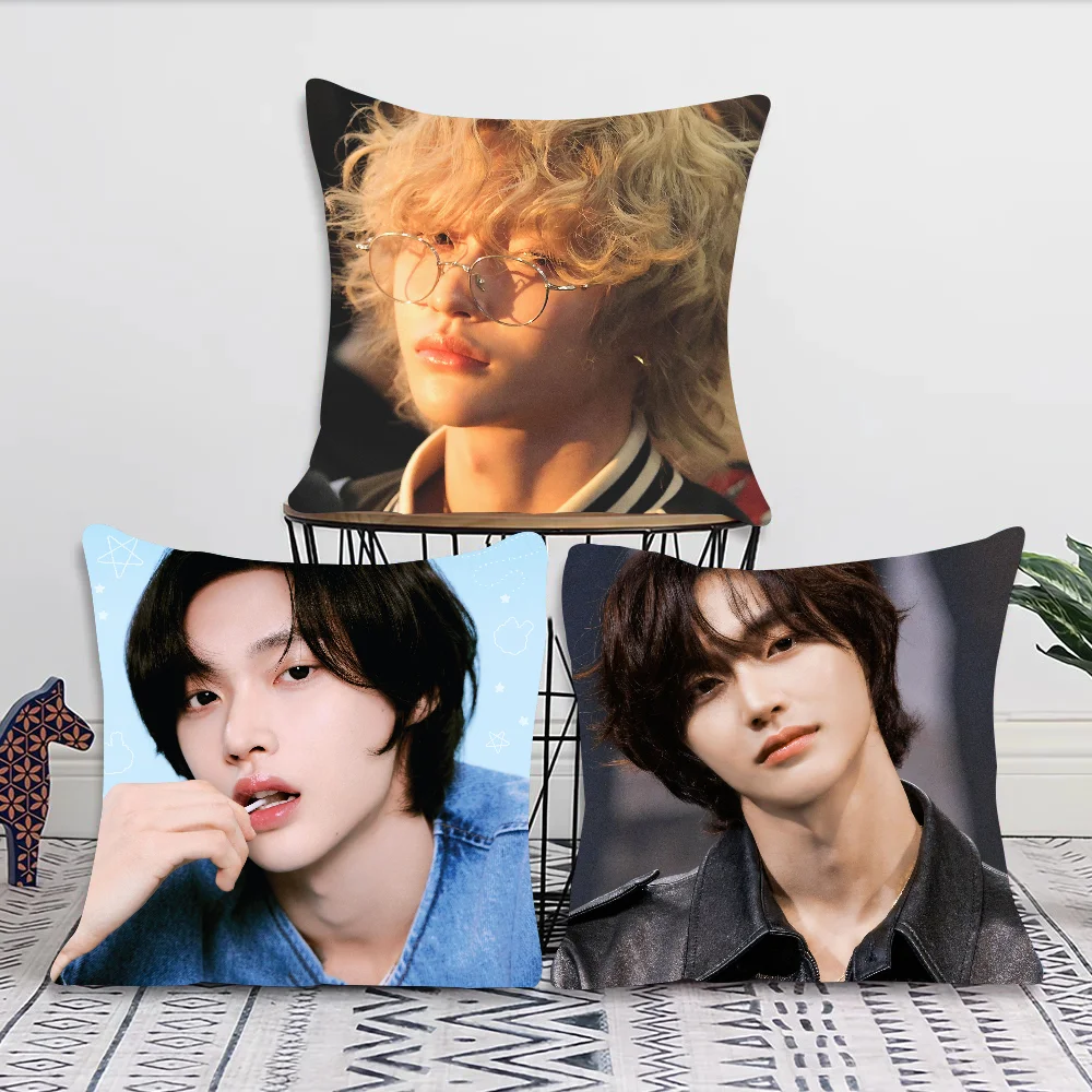 Riize Wonbin Pillow Case Square Pillow Bedroom Sofa Leisure Comfort Cushion Car Living Room Home Decoration 40X40