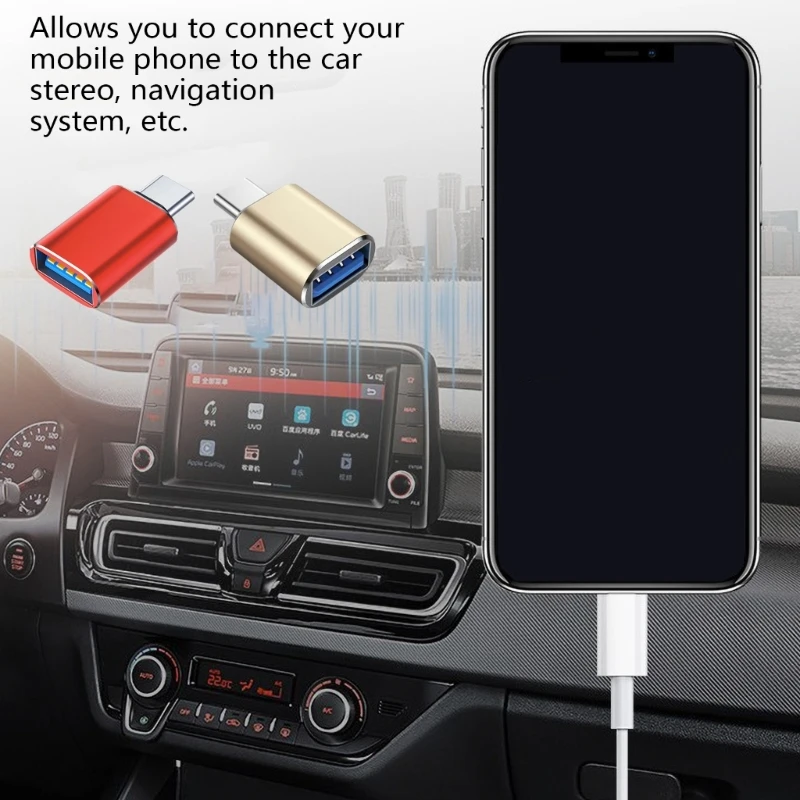 M17B Адаптер OTG типа C к USB3.0 Адаптер USB C «папа» к USB-мама