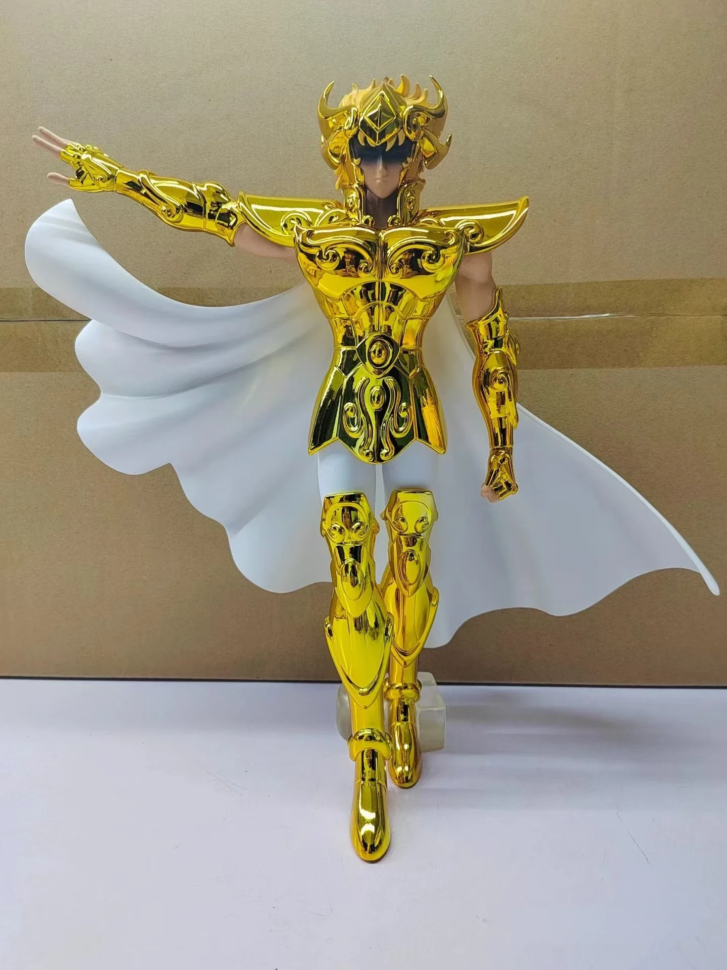 Figuras de acción de Saint Seiya Myth Cloth, estatua de colección de resina de Color Leo OCE, galvanoplastia de los santos dorados, en Stock, 1/6