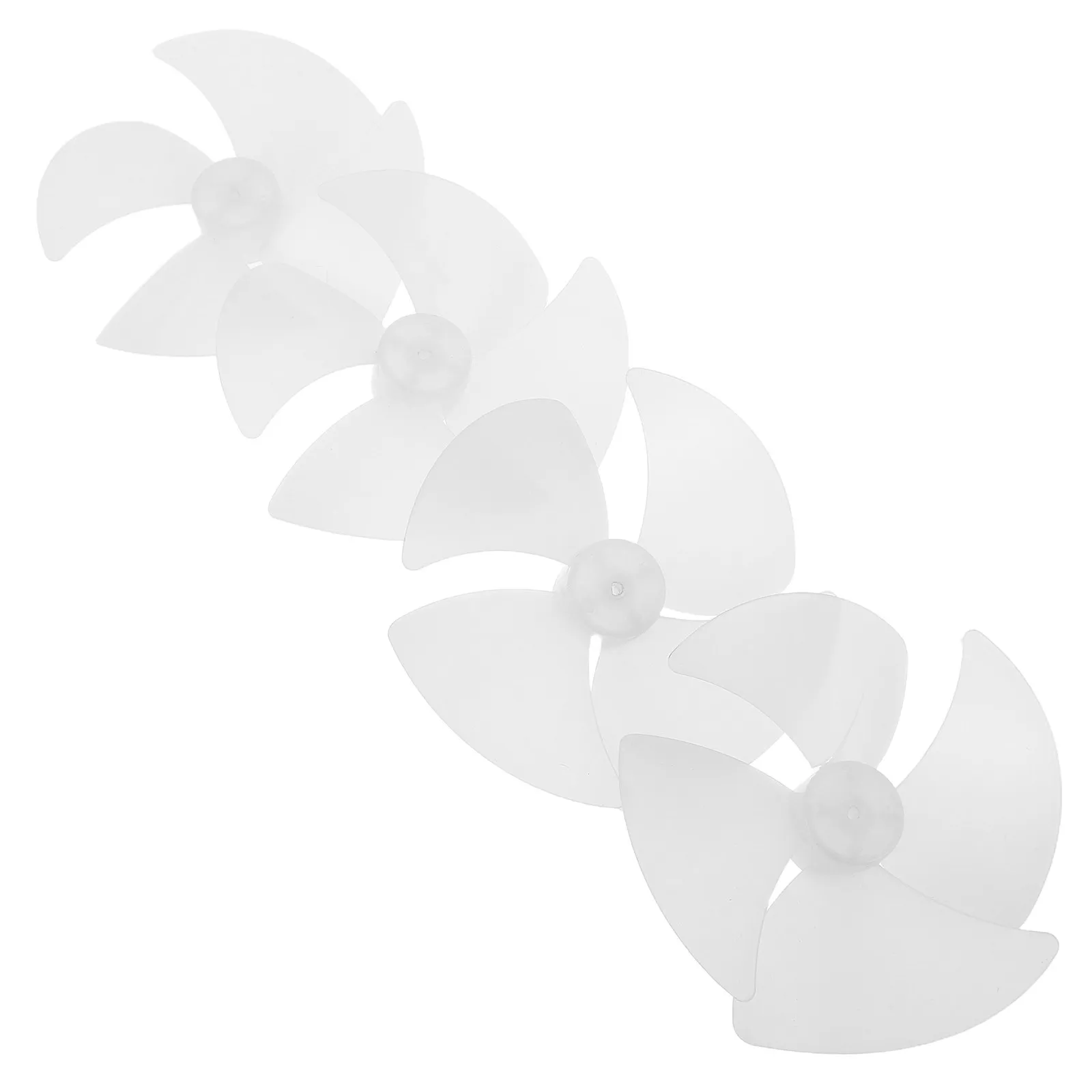 4Pcs Plastic Fan Blade Replacement for Microwave Oven Motor Cooling Fan Heavy Duty Quiet Operation Easy Install Universal