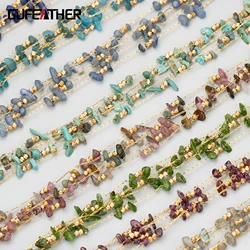 GUFEATHER C354,diy chain,nickel free,stainless steel,natural stone,hand made,charms,jewelry making,diy bracelet necklace,1m/lot