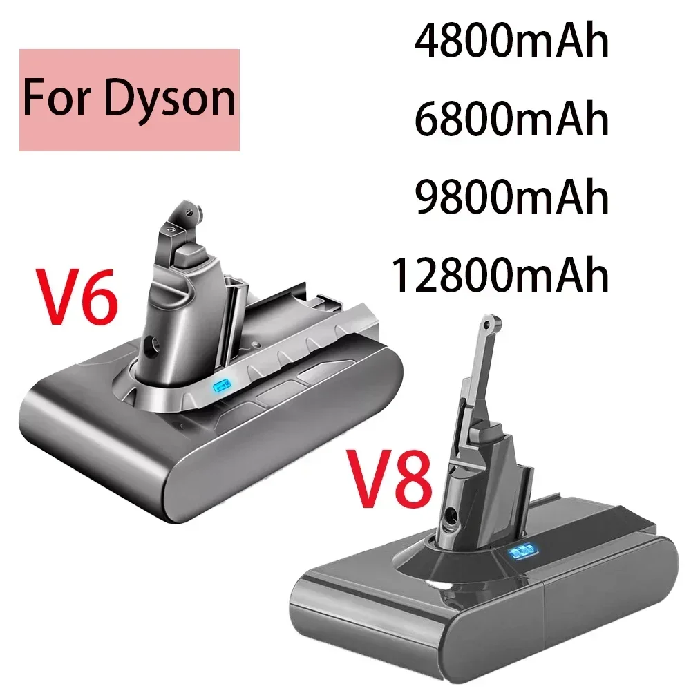 100% New Vacuum Cleaner Rechargeable Battery for Dyson V6 V8 Series SV07 DC62 DC58 DC31 Absolute Fluffy Animal Pro Bateria