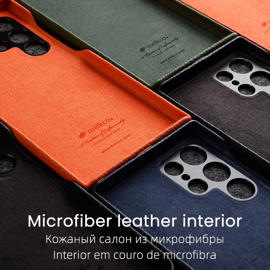 Melkco Premium Genuine Leather Case For Samsung Galaxy S23 Ultra 22 Plus + 5G Cases luxury Fashion Cow Business Phone Cover